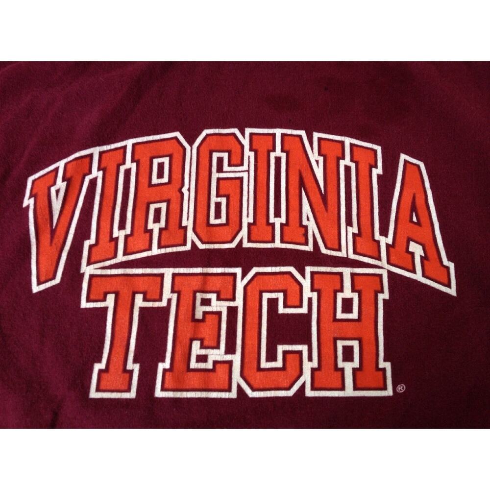Virginia Tech Hokies Classic Collegiate Style School Pride Maroon T-shirt M 38"